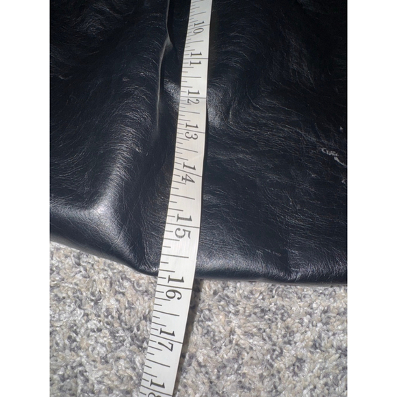 Women's American Eagle Black Red One Size Faux Leather Tote Bag - Picture 3 of 13